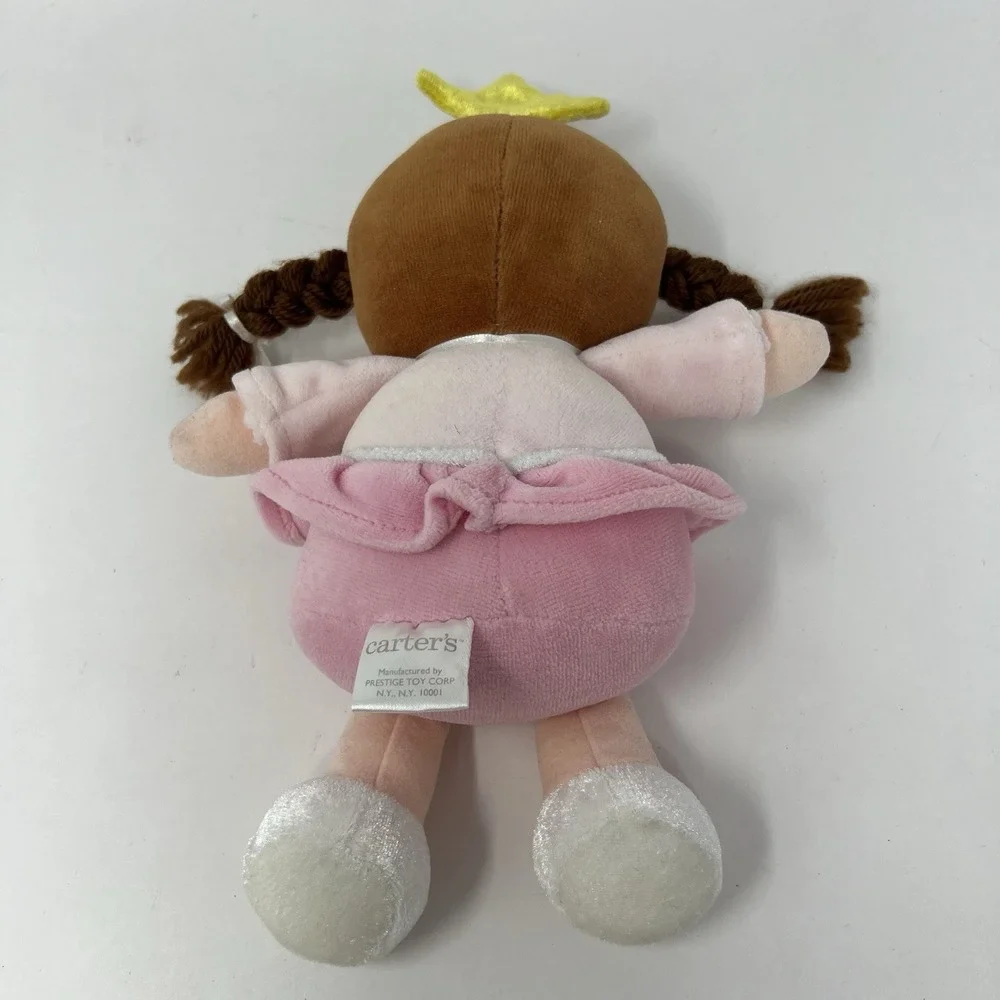 Carters Plush Little Princess Doll Pink Soft Stuffed Baby Toy Lovey 9